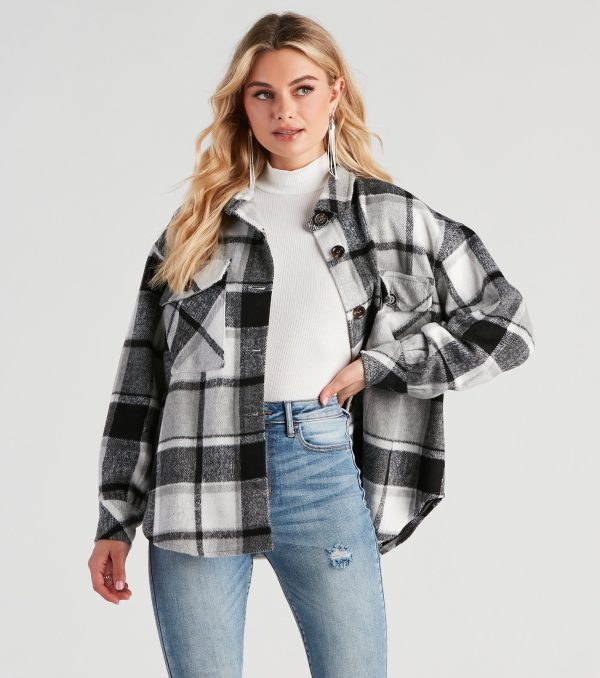 True And Trendy Plaid Shacket - Image 10