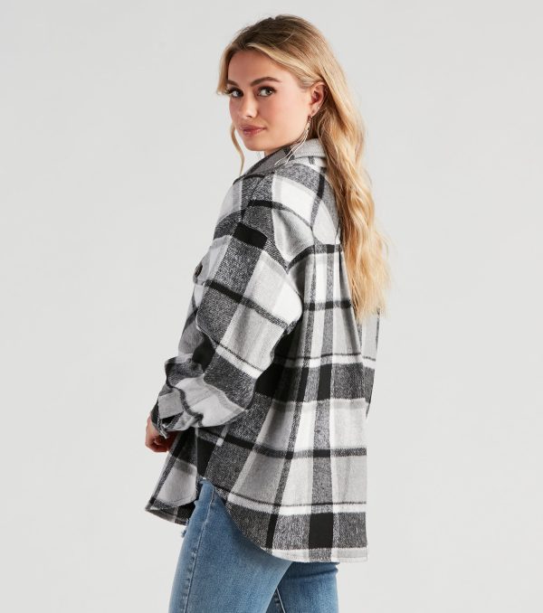 True And Trendy Plaid Shacket - Image 11