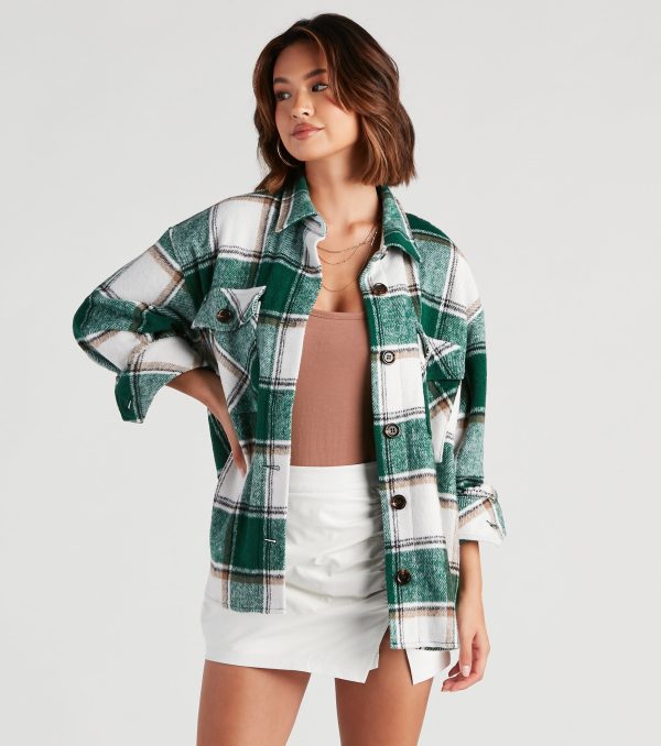 True And Trendy Plaid Shacket - Image 14
