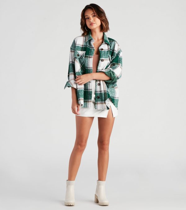 True And Trendy Plaid Shacket - Image 16