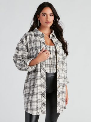 Season Of Flannel Plaid Shacket