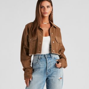 Walk The Halls Corduroy Crop Jacket