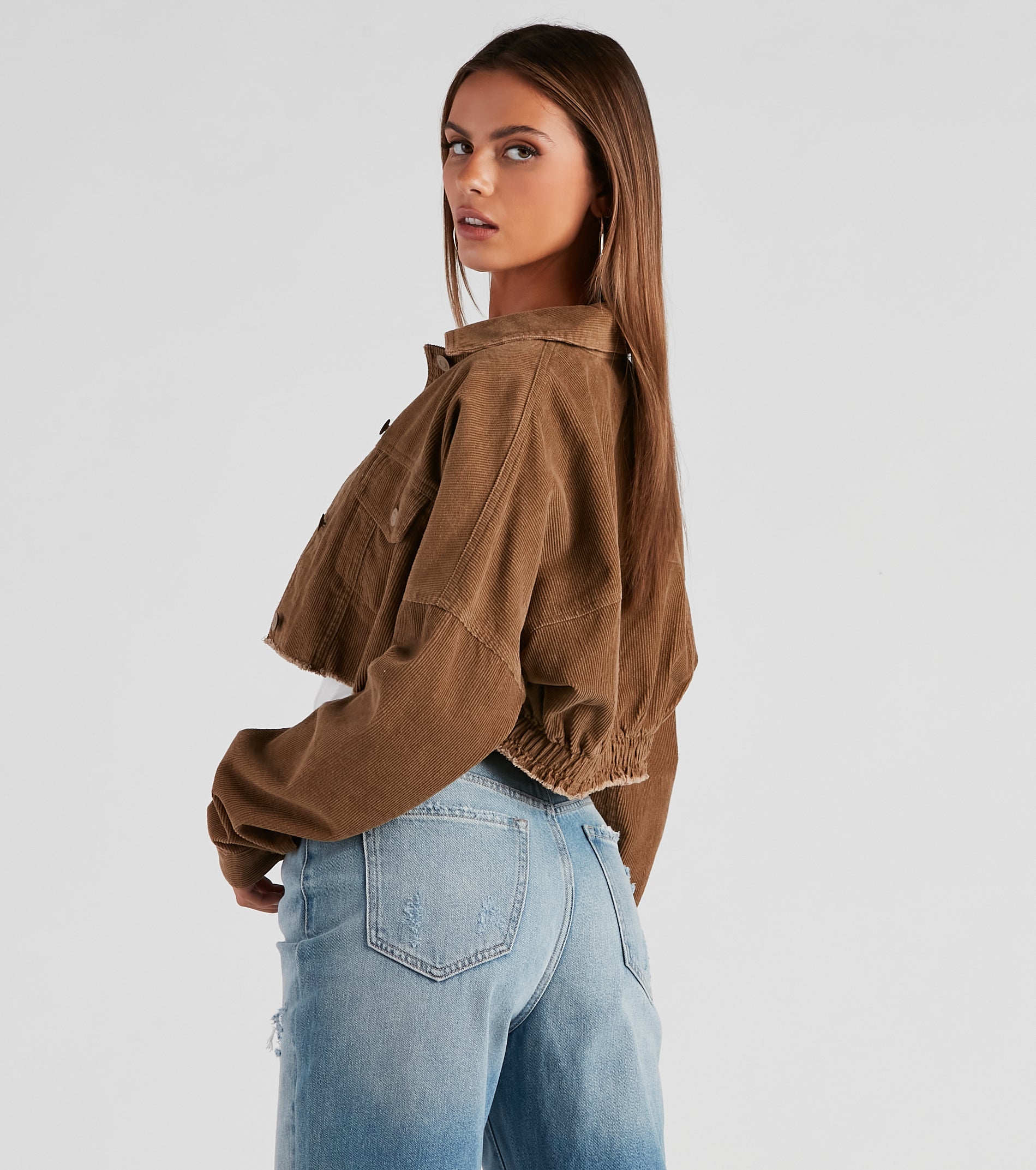 Walk The Halls Corduroy Crop Jacket - Image 2