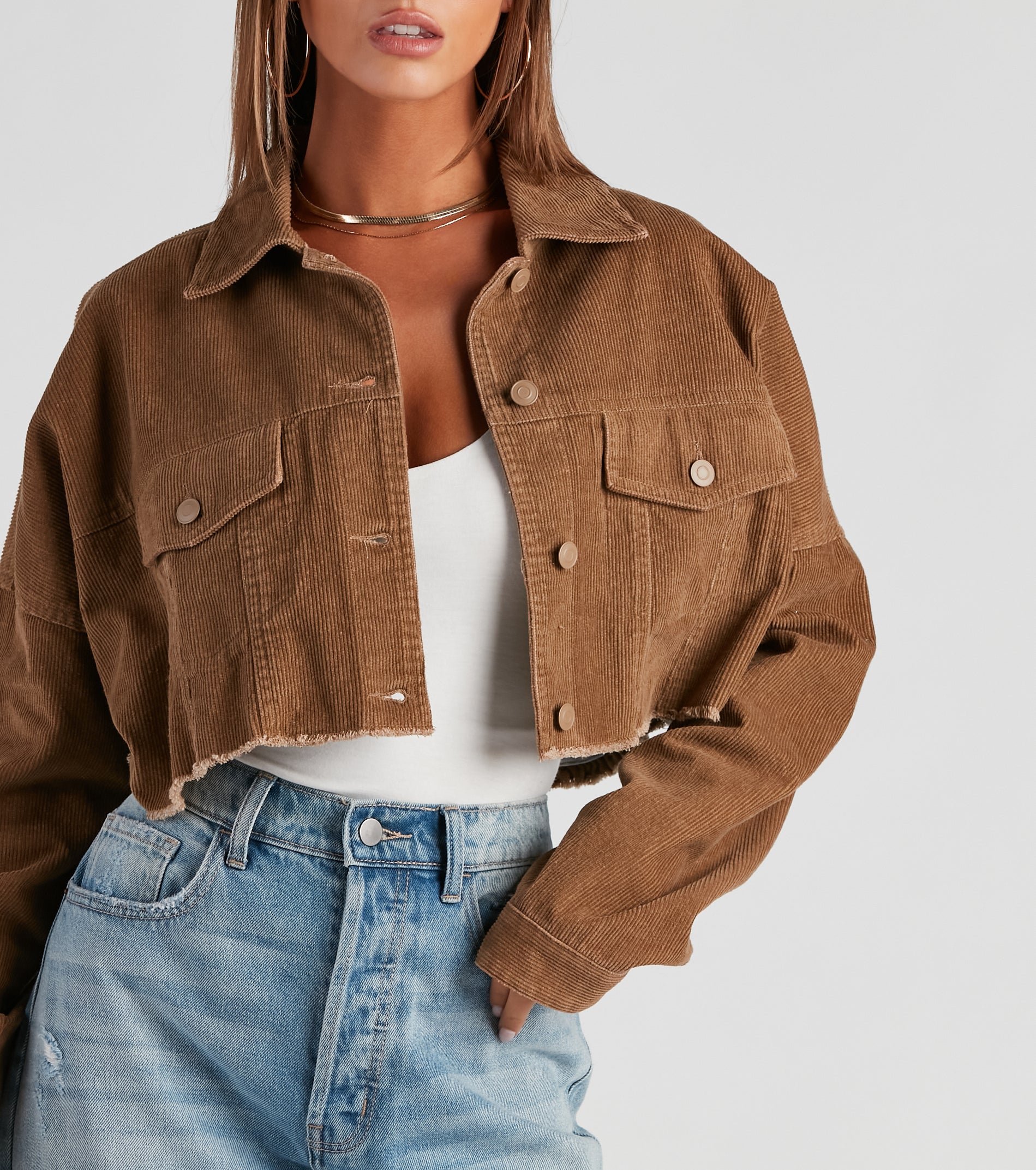Walk The Halls Corduroy Crop Jacket - Image 4