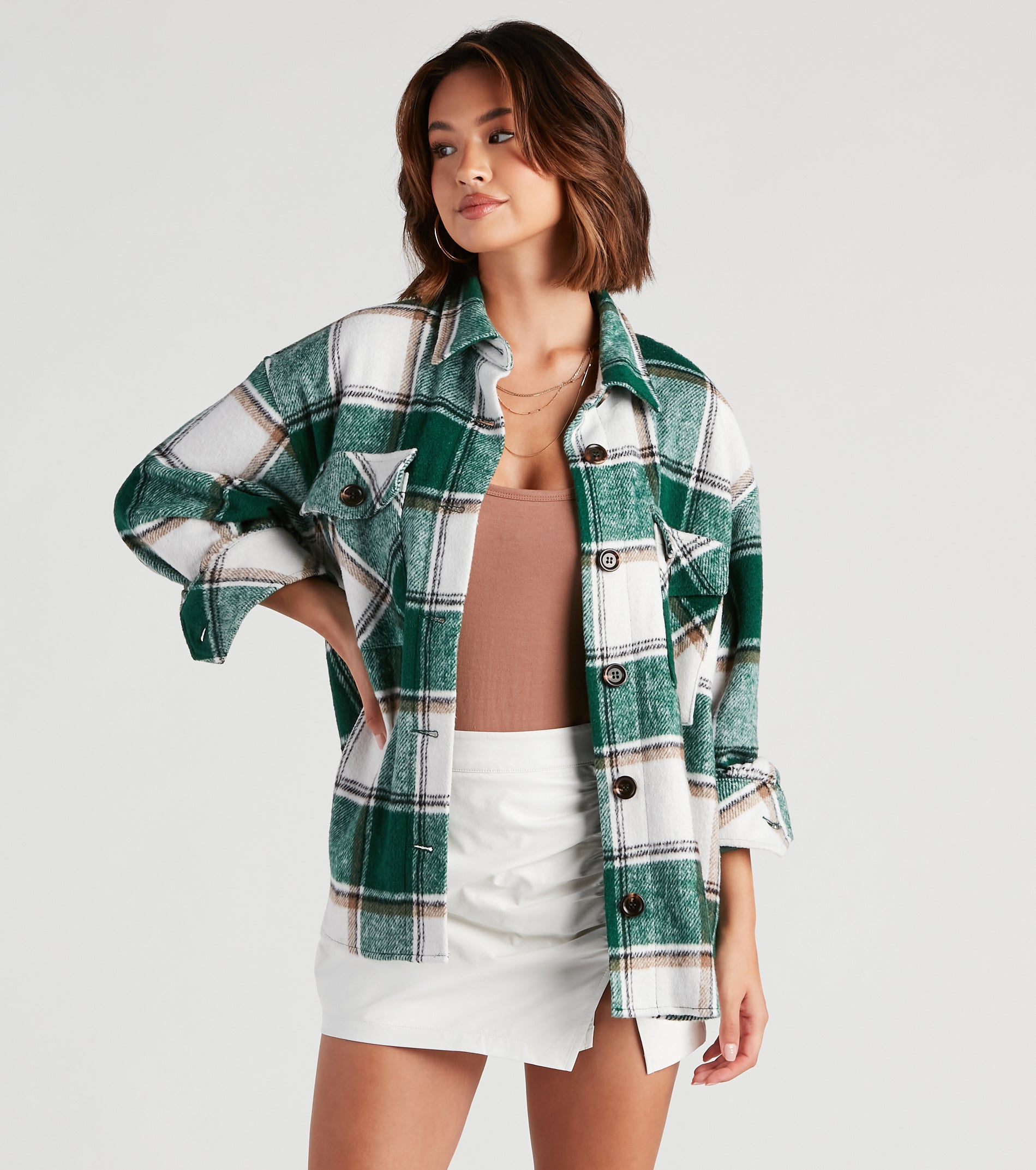 True And Trendy Plaid Shacket - Image 18