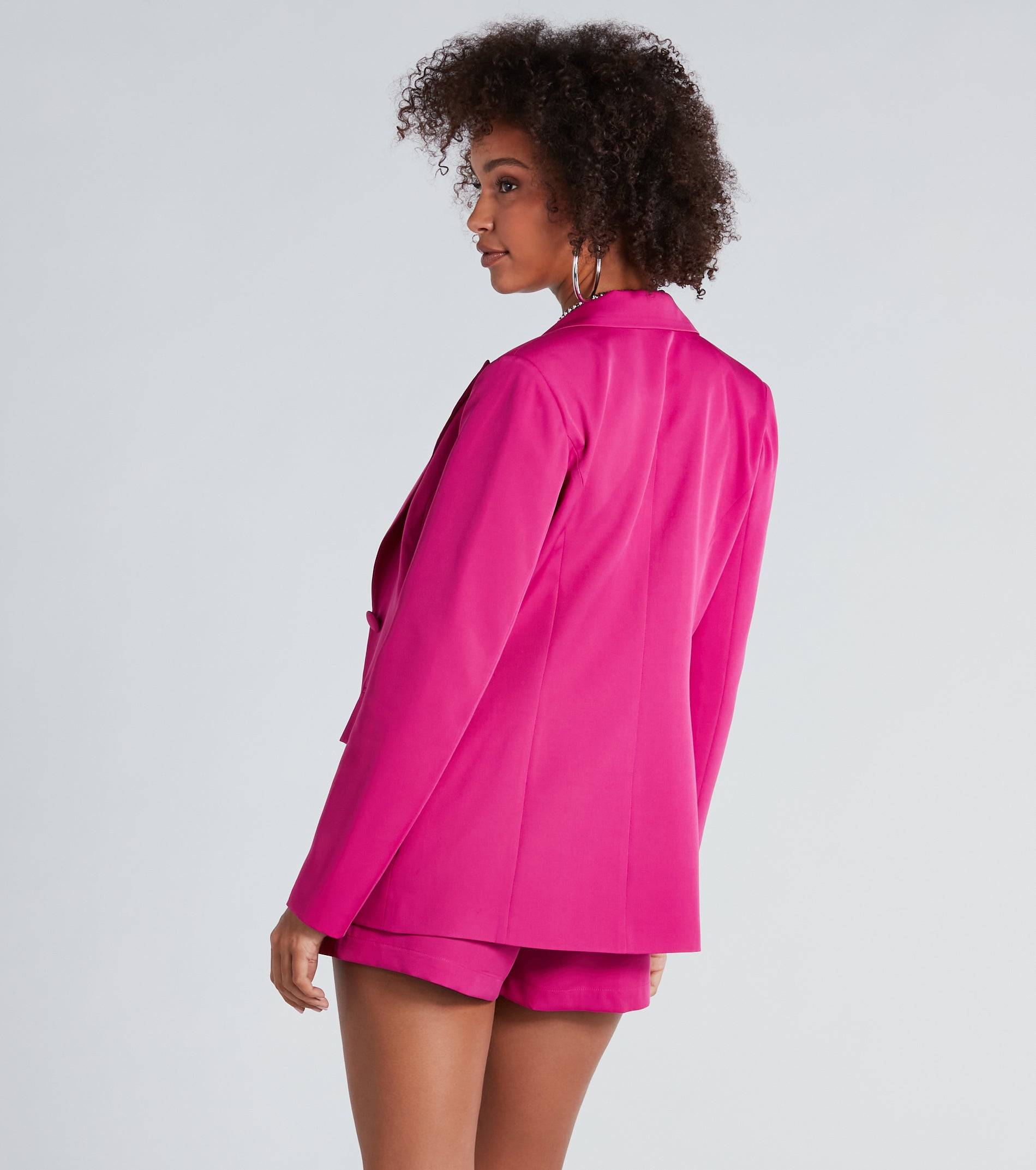 Chic And Elevated Woven Blazer - Image 4