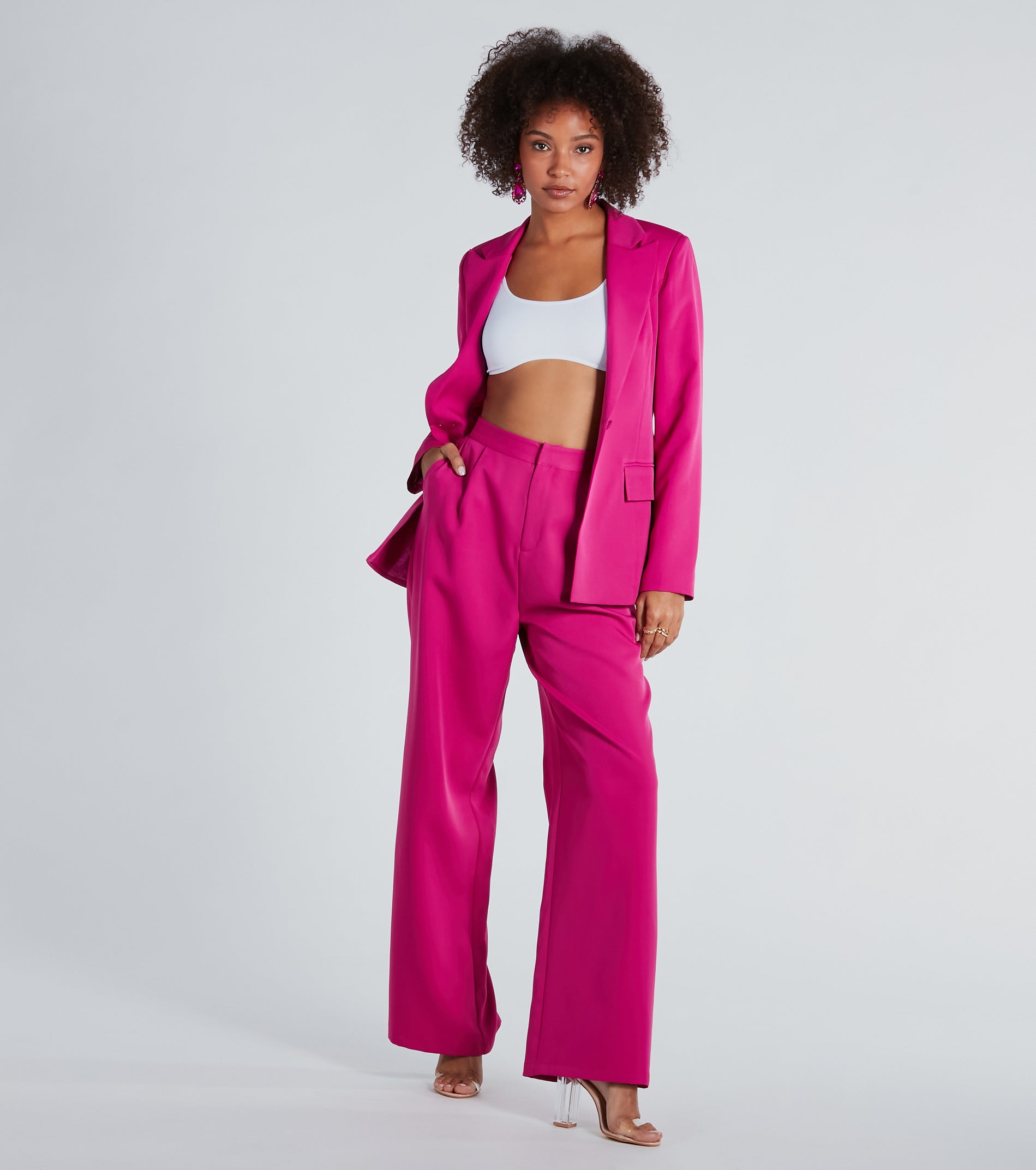 Chic And Elevated Woven Blazer - Image 5