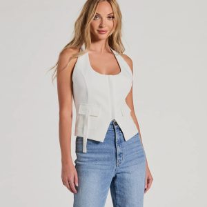 Elevated Impression Cargo Pocket Woven Vest