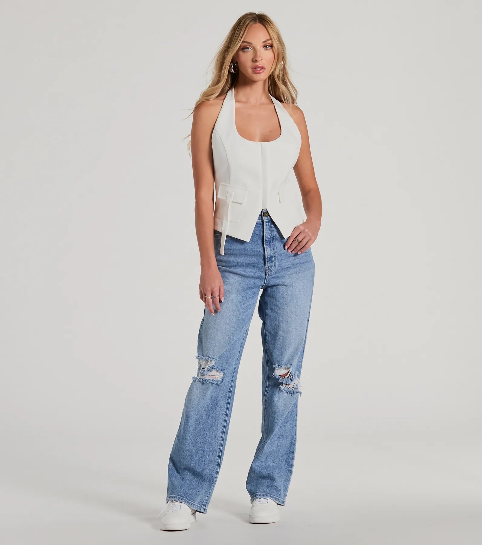 Elevated Impression Cargo Pocket Woven Vest - Image 3