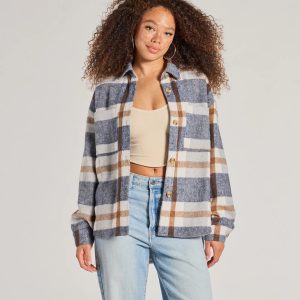 Effortless Cutie Long Sleeve Plaid Shacket