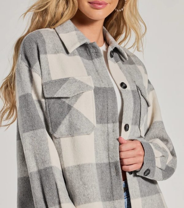 Cozy Season Plaid Button-Down Shacket - Image 5