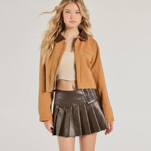 Iconic Textures Cropped Corduroy Jacket