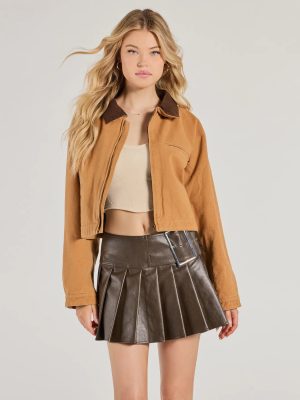 Iconic Textures Cropped Corduroy Jacket