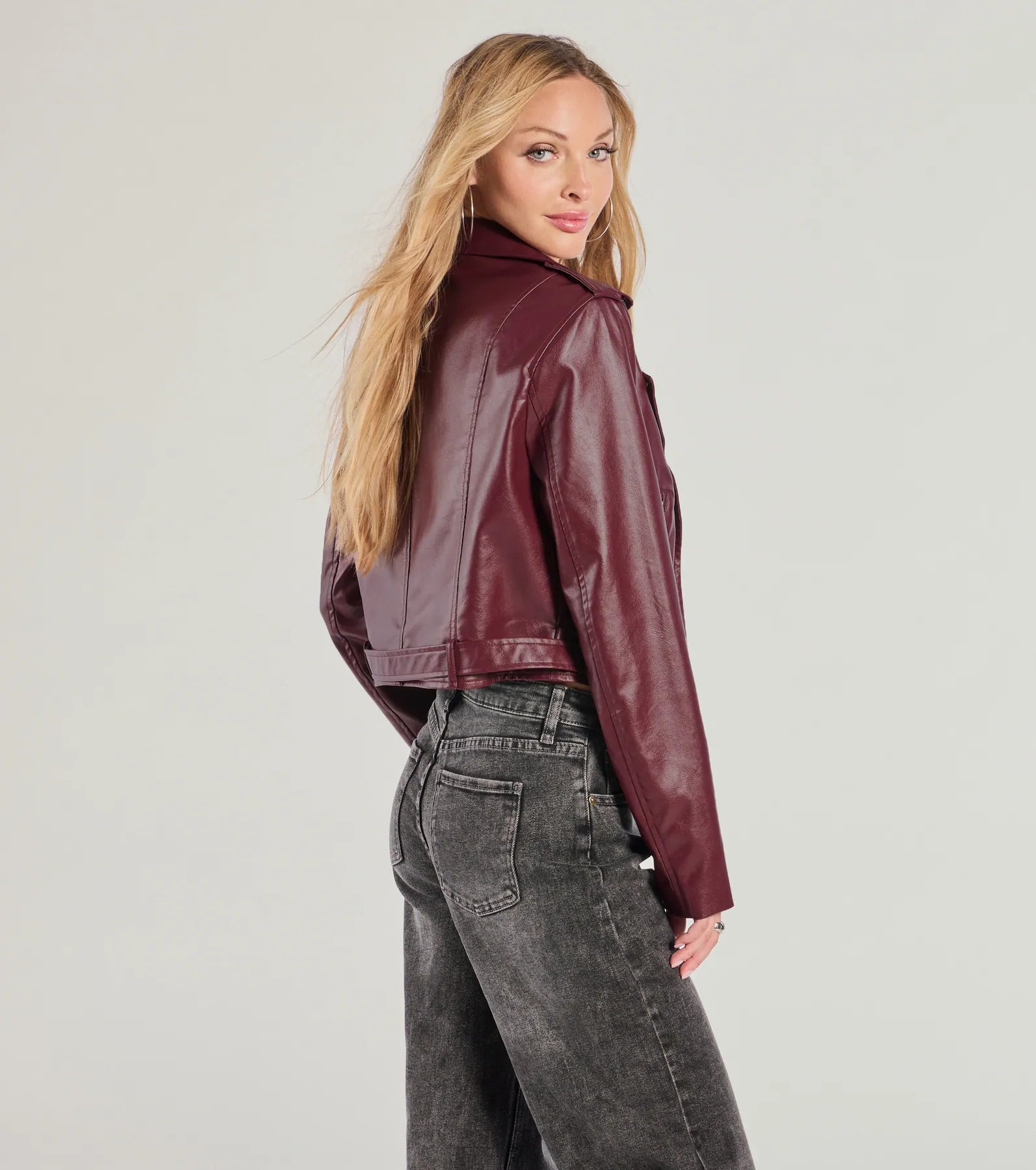 Ride With Me Faux Leather Moto Jacket - Image 2