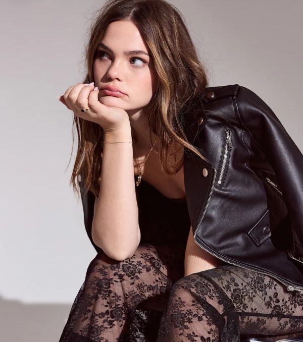 Biker Chic Crop Jacket - Image 7