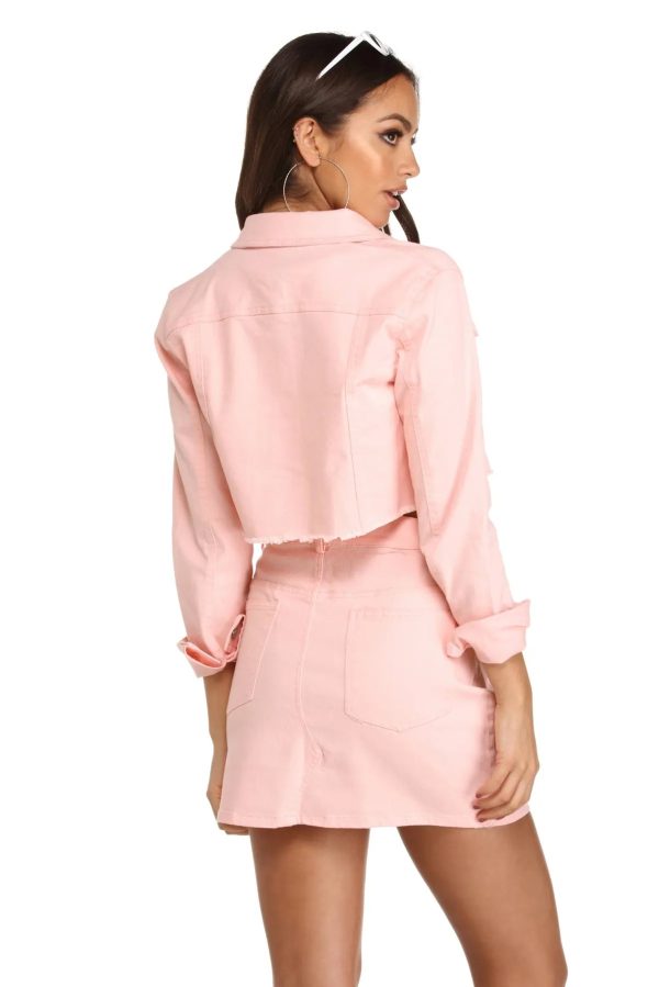 Denim Dreams Cropped Jacket - Image 7