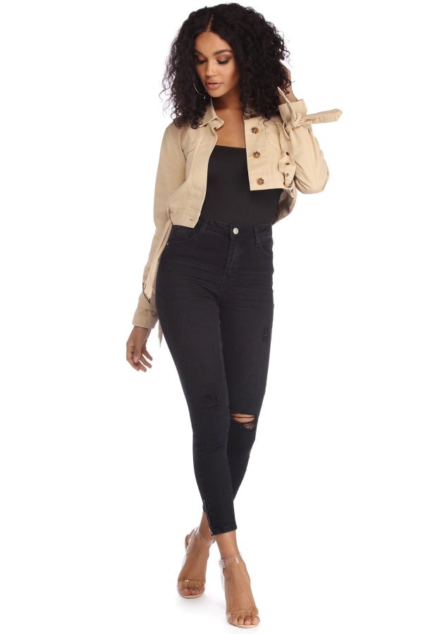 Let's Go Cropped Jacket - Image 2