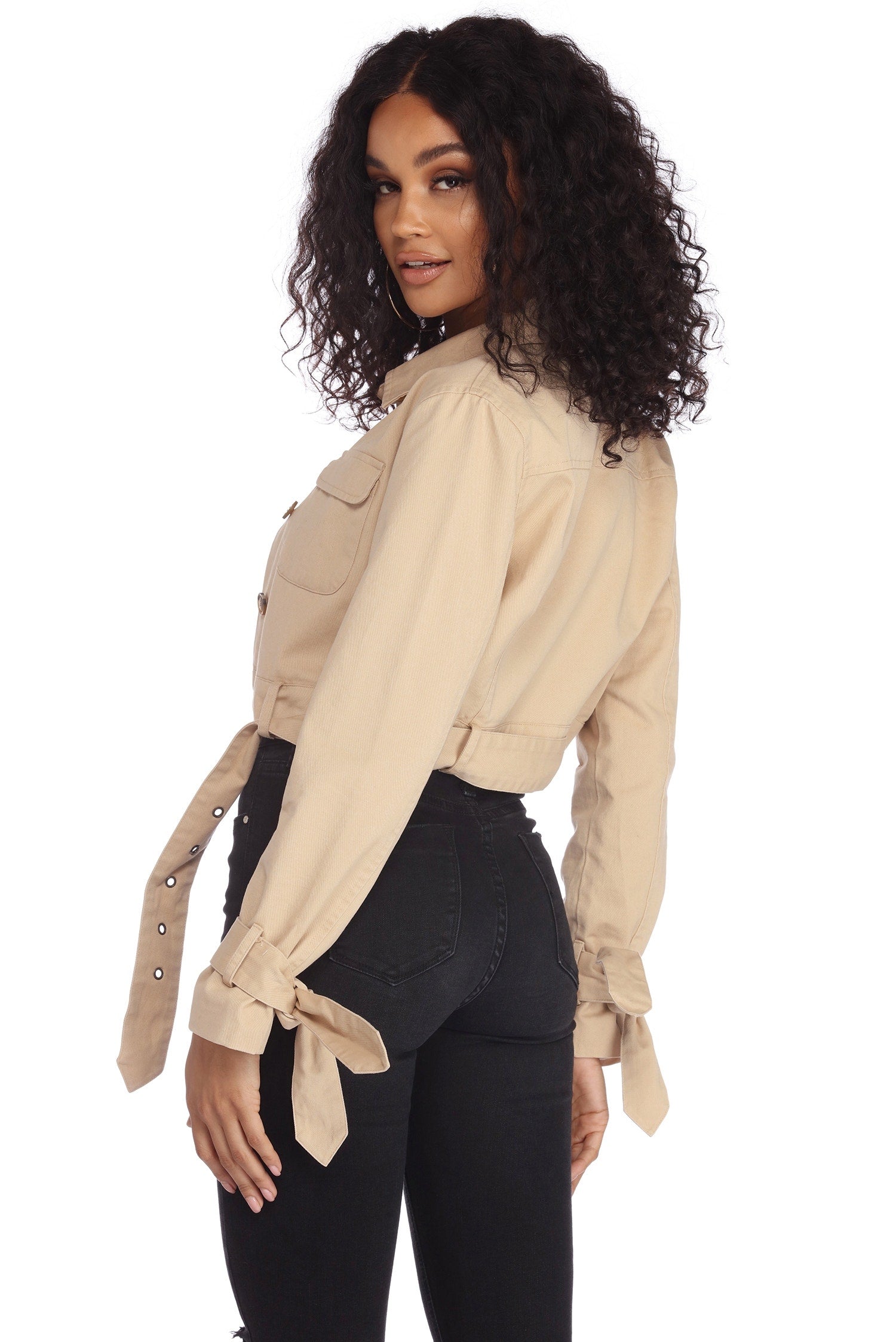 Let's Go Cropped Jacket - Image 3