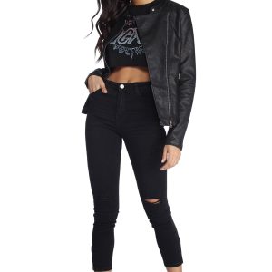 Bad Decisions Faux Leather Jacket