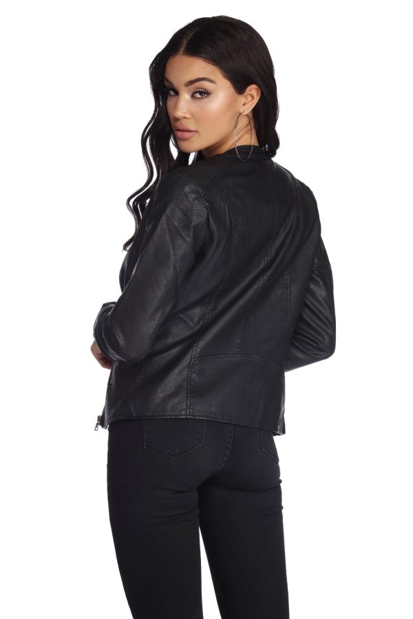 Bad Decisions Faux Leather Jacket - Image 3