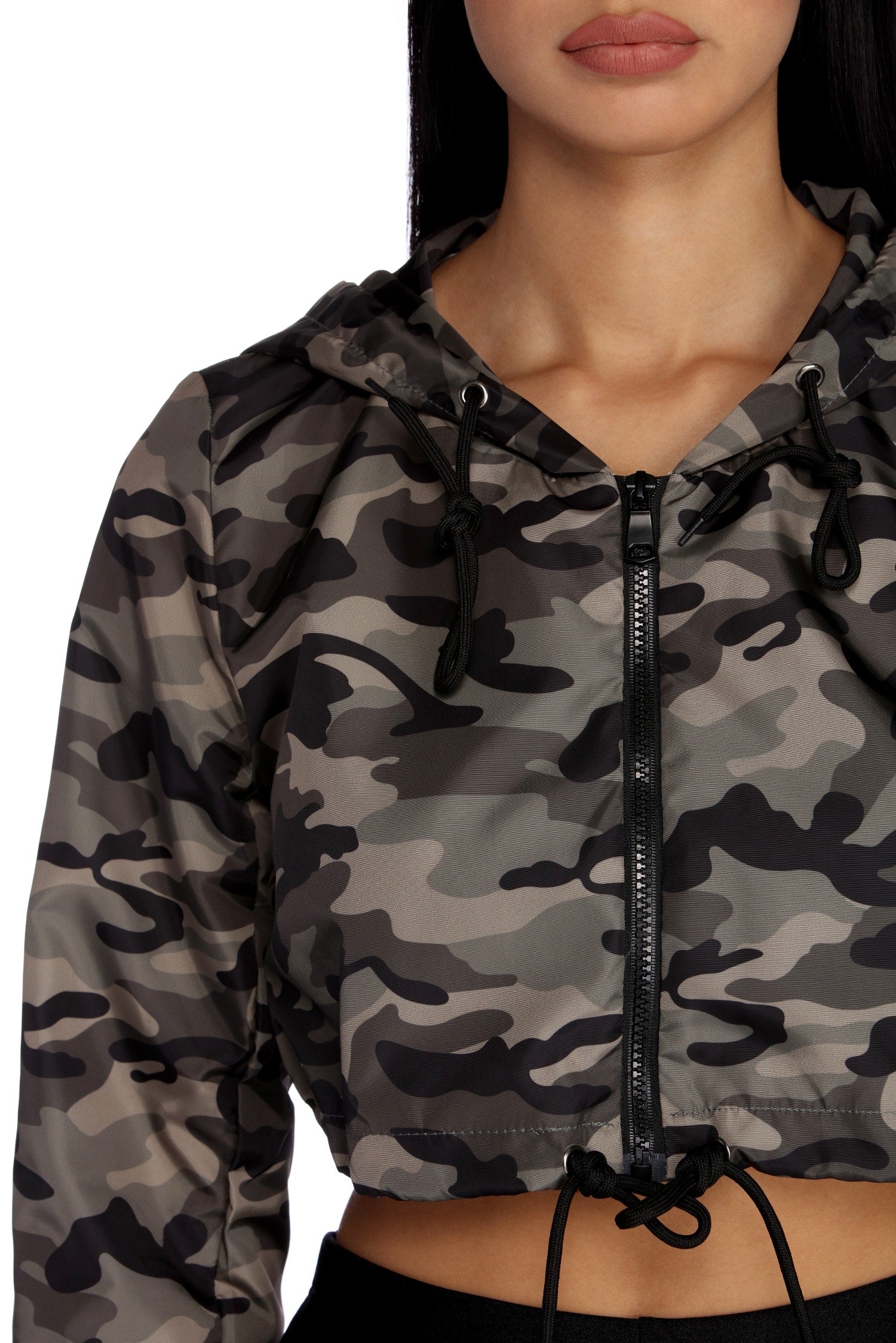 Chillin' In Camo Cropped Jacket - Image 4