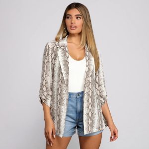 Snake Skin Mood Blazer