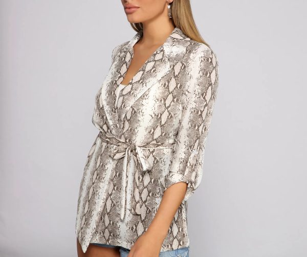 Snake Skin Mood Blazer - Image 3