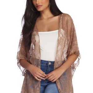 Flirty In Lace Kimono