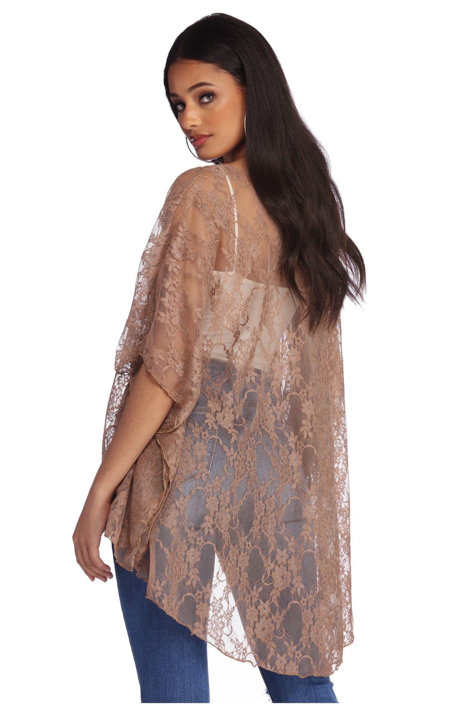 Flirty In Lace Kimono - Image 3