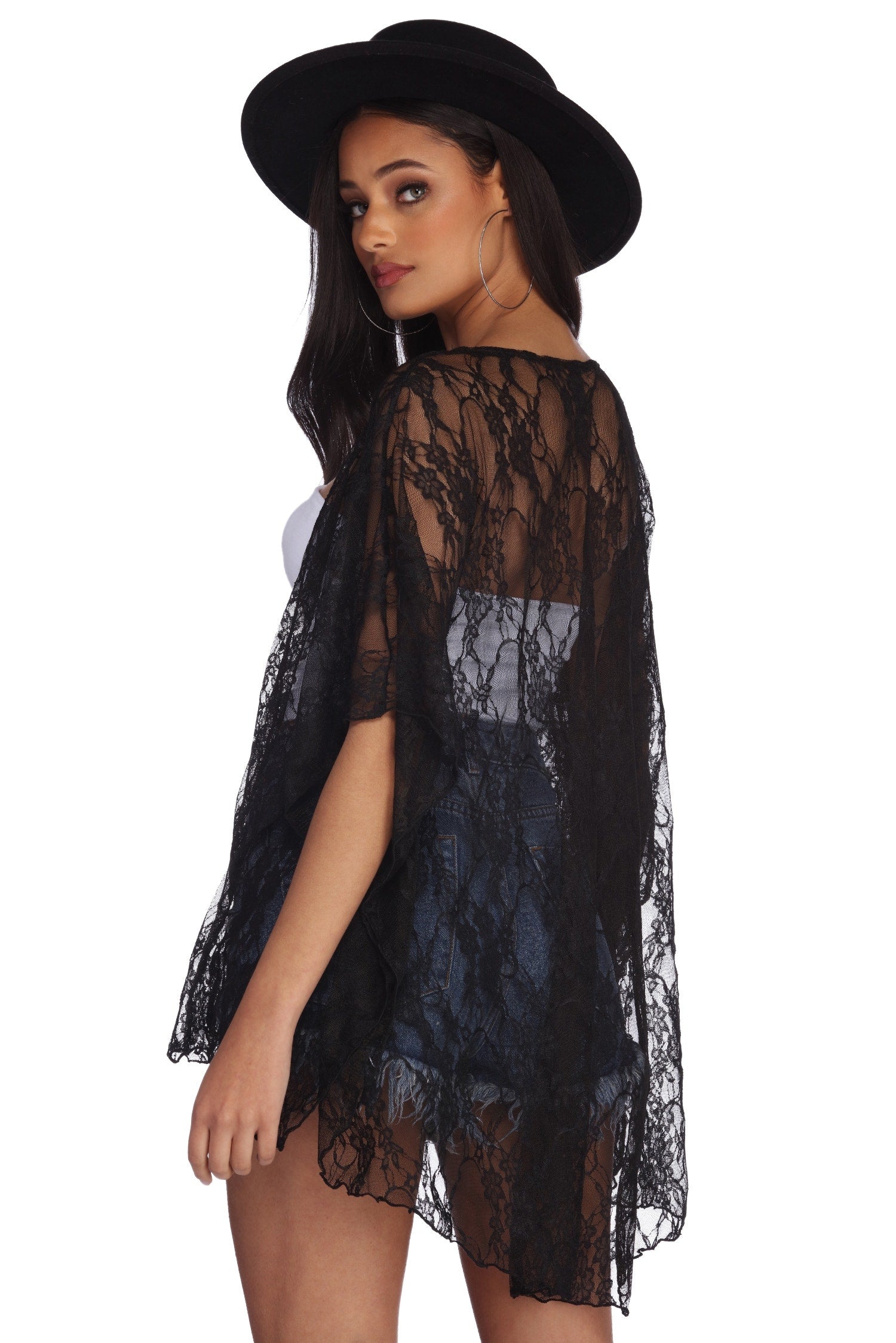 Flirty In Lace Kimono - Image 7