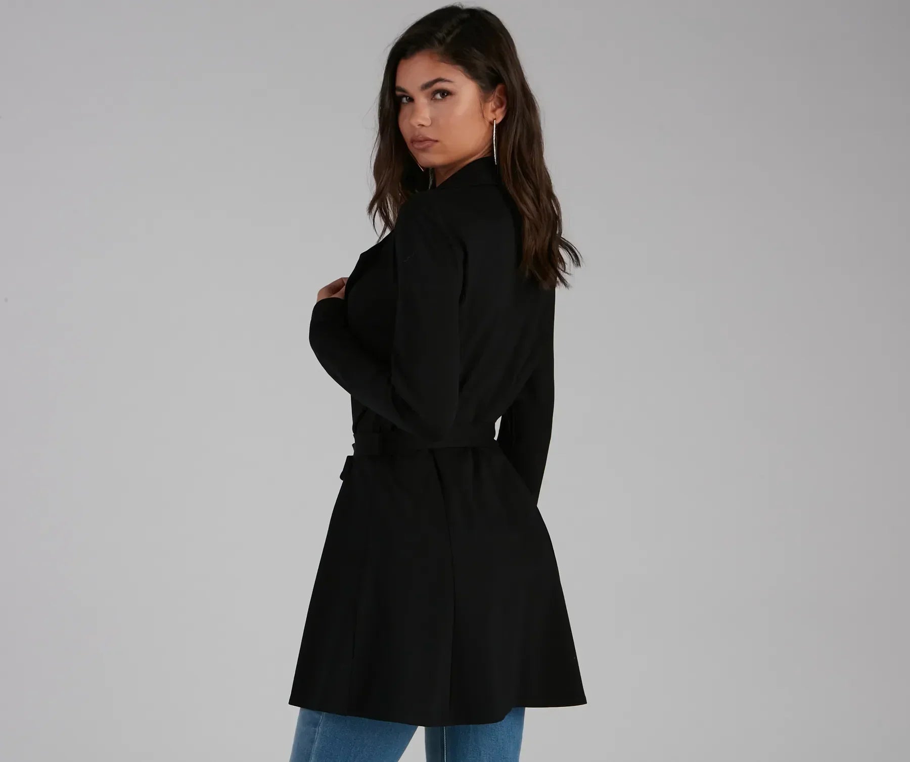 She's A Boss Trench Coat - Image 2