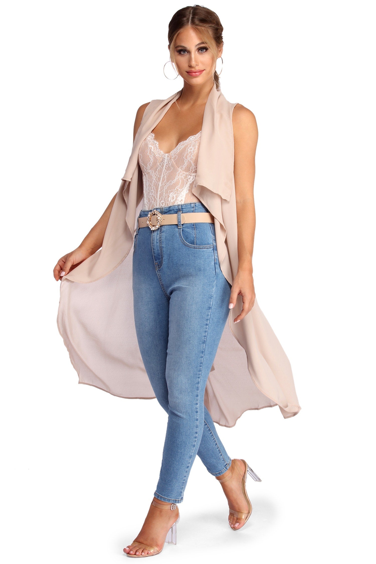 Drape Front Vest - Image 4
