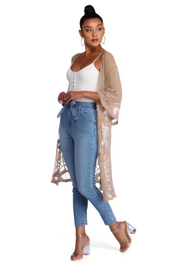 Lady Like Layers Kimono Cover Up - Image 2
