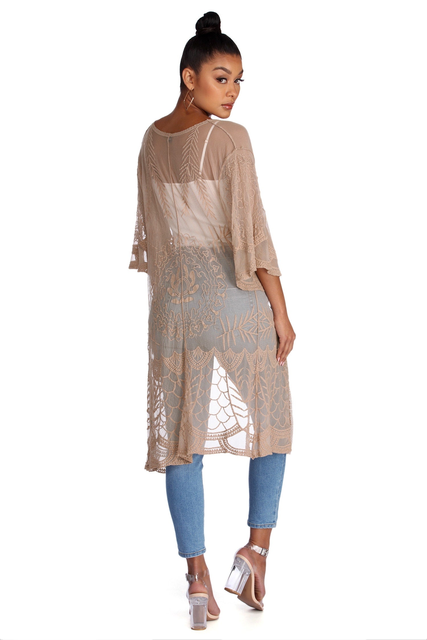 Lady Like Layers Kimono Cover Up - Image 3