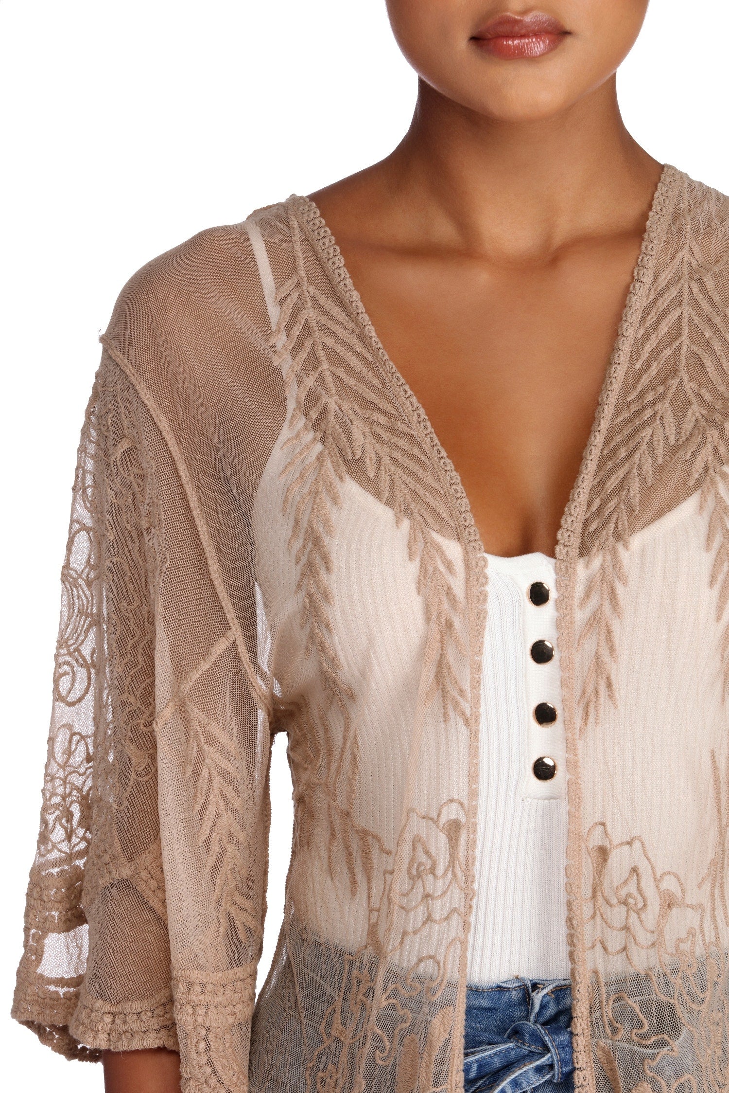 Lady Like Layers Kimono Cover Up - Image 4