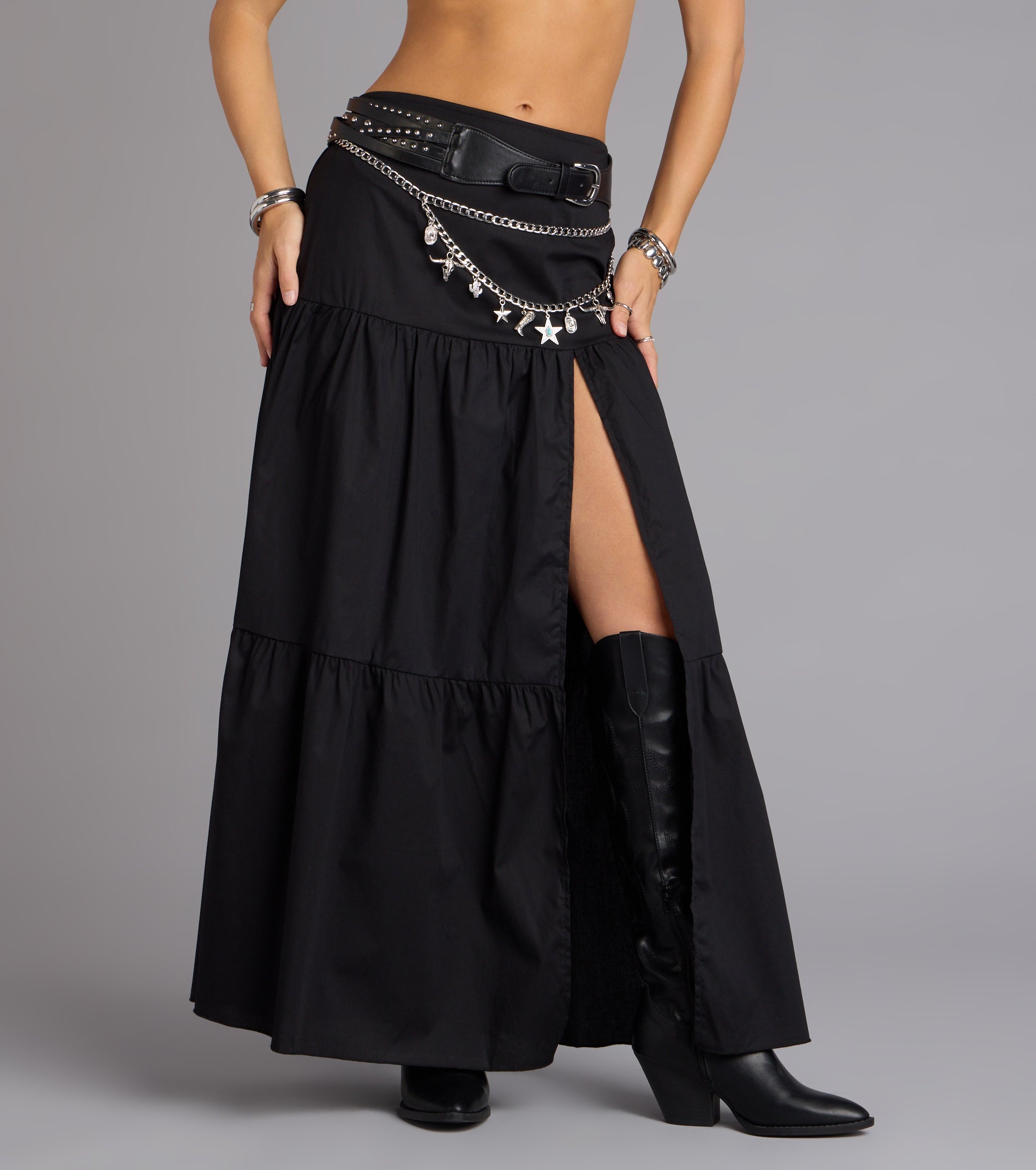 Daydream Flow High-Rise Peasant Maxi Skirt - Image 4