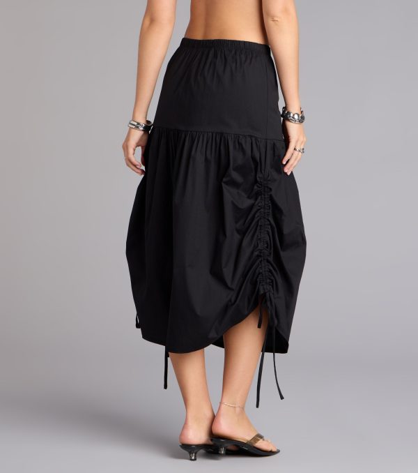 Sweet Stroll Ruched Midi Skirt - Image 2