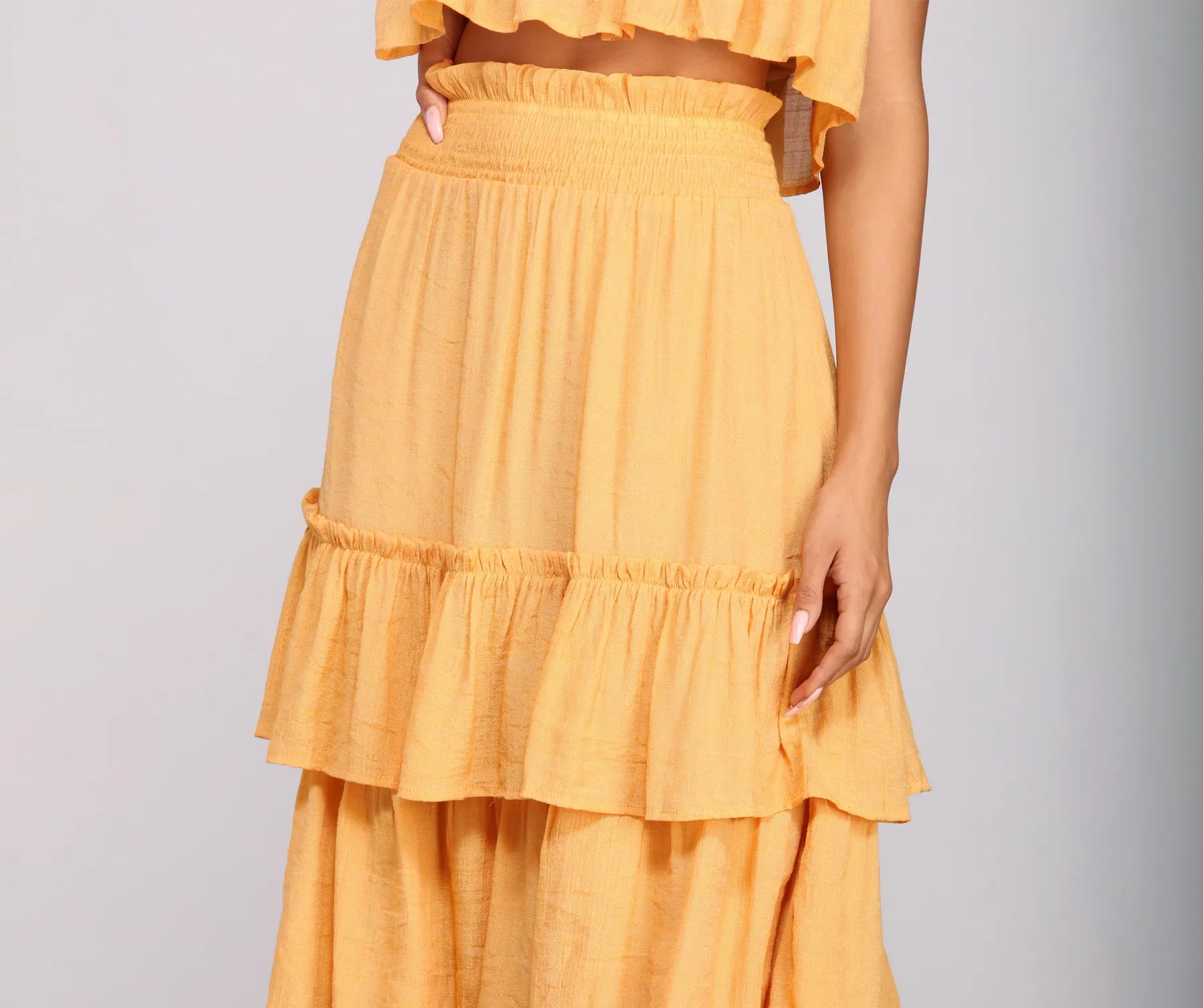 Boho Flow Tiered Maxi Skirt - Image 6