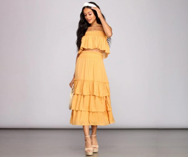 Boho Flow Tiered Maxi Skirt - Image 8