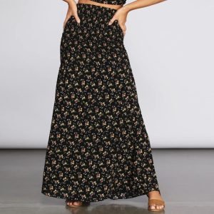 Darling Ditsy Floral Maxi Skirt