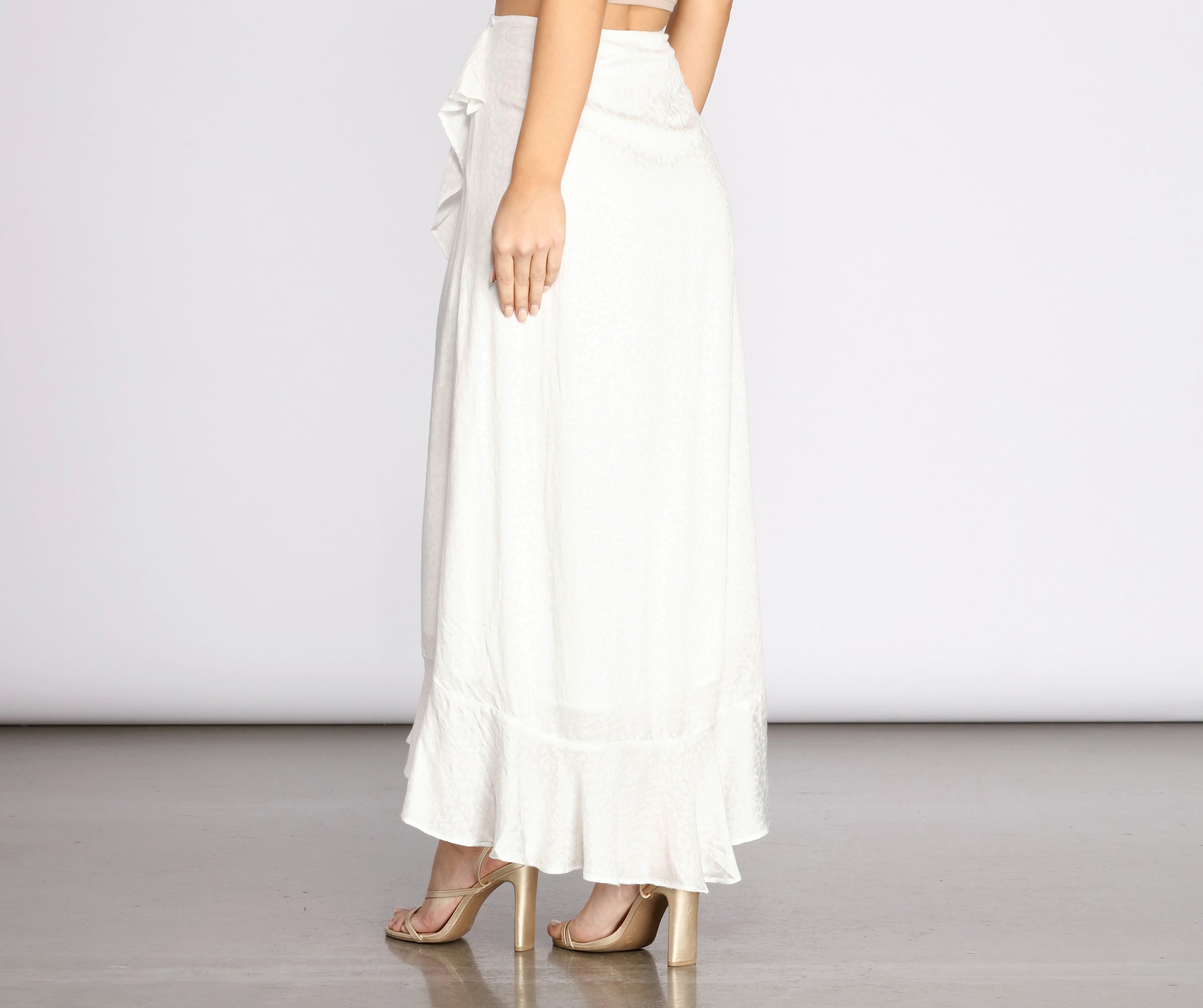 Wrap Me In Ruffles Maxi Skirt - Image 2