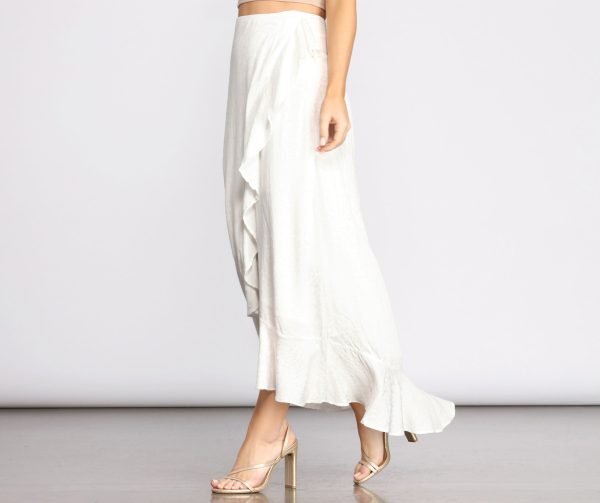 Wrap Me In Ruffles Maxi Skirt - Image 4