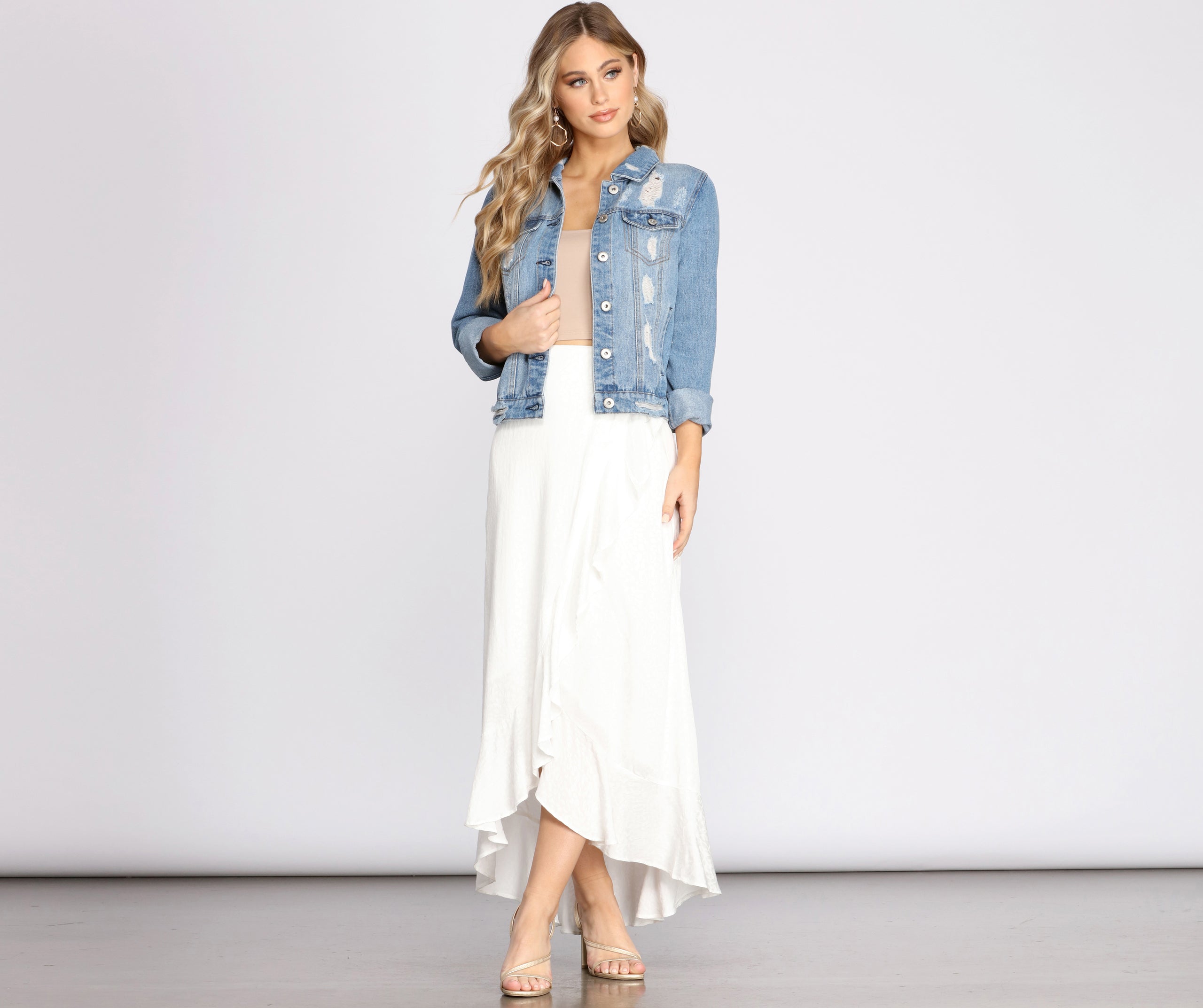 Wrap Me In Ruffles Maxi Skirt - Image 5