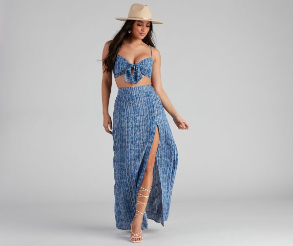 Girl's Trip Boho Slit Maxi Skirt