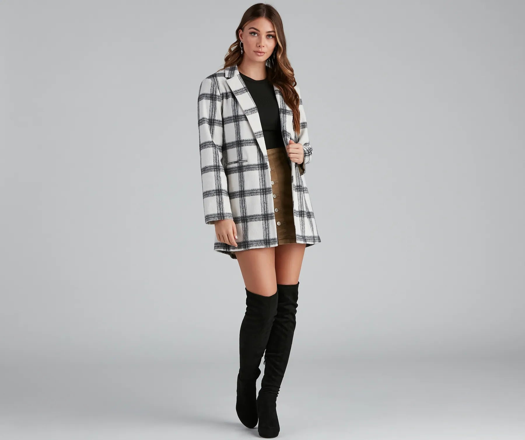Endless Chic Button Down Corduroy Mini Skirt - Image 14