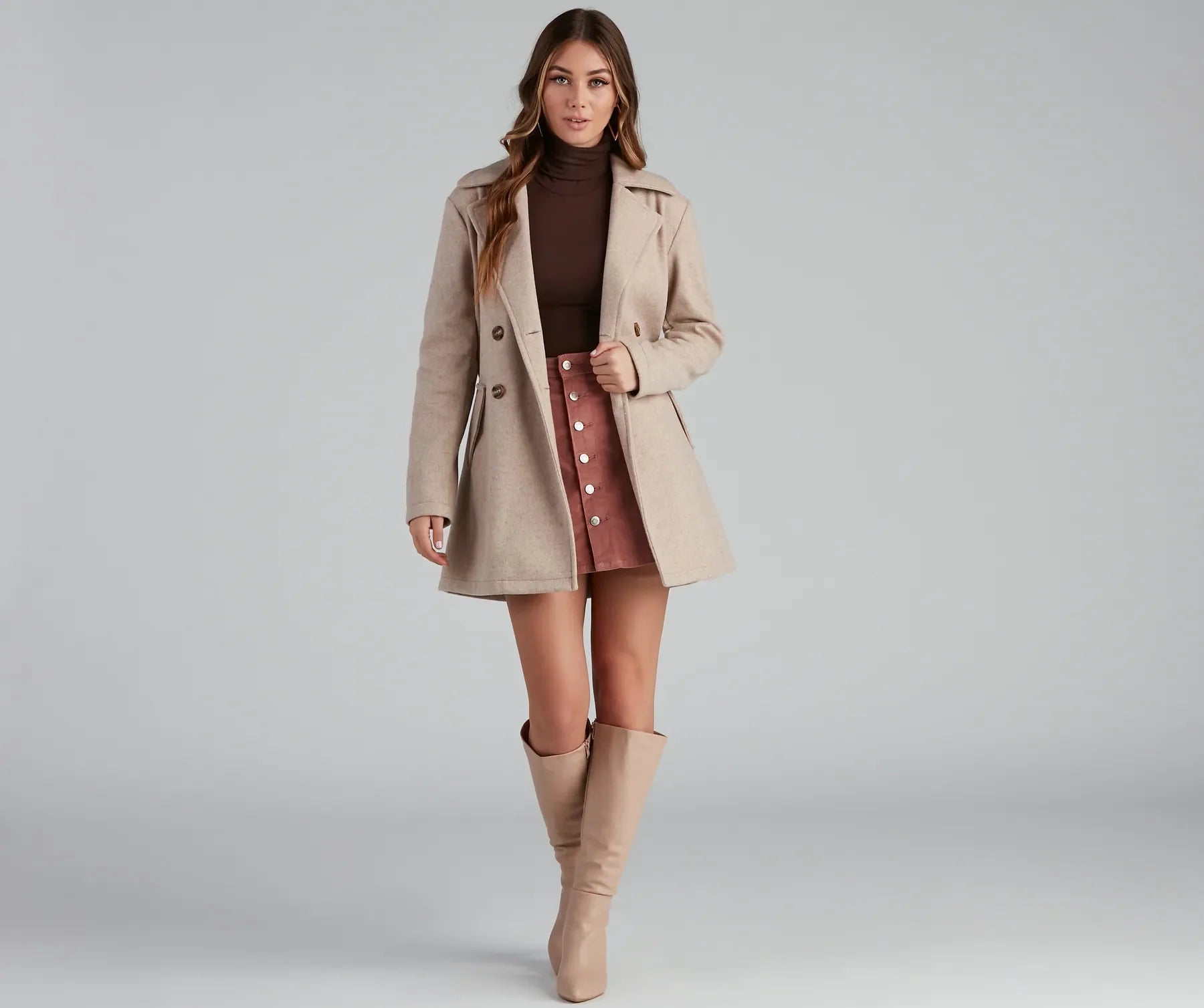 Endless Chic Button Down Corduroy Mini Skirt - Image 10