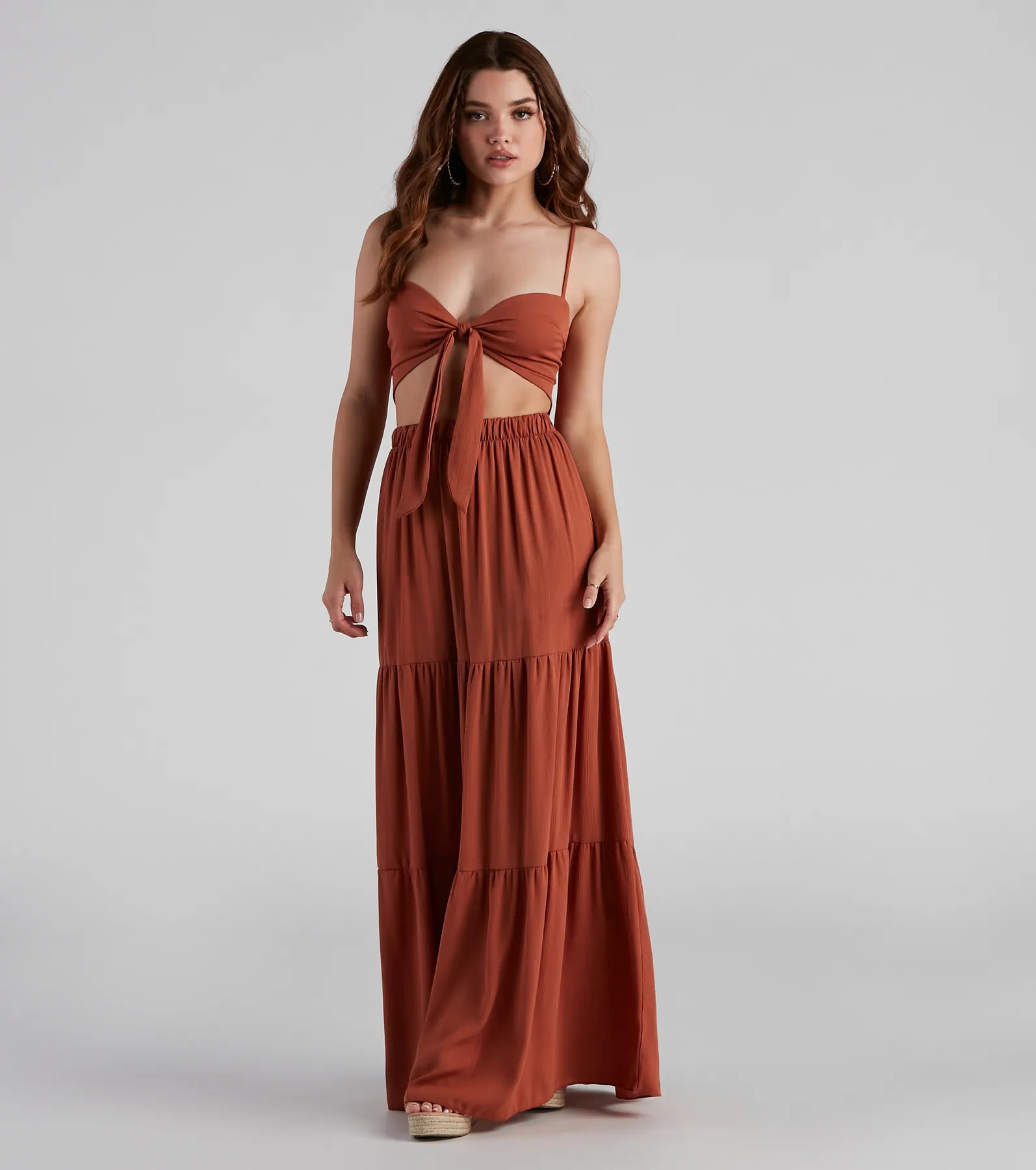 Let's Get Together Tiered Maxi Skirt - Image 2