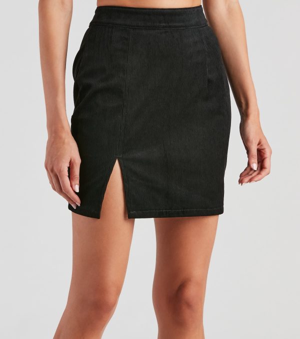 Fallen Leaves Corduroy Mini Skirt - Image 9