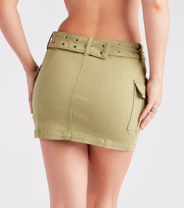 Cute And Trendy Cargo Mini Skirt - Image 7