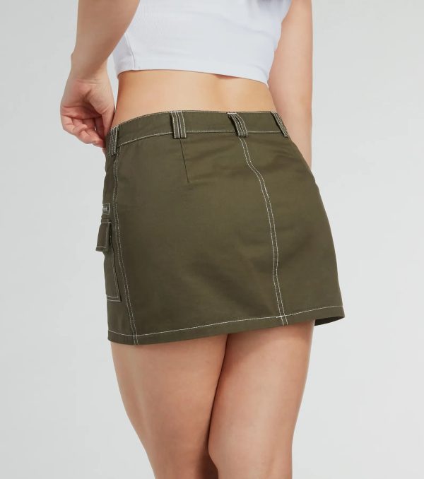 Trendsetting Confidence High Rise Cargo Mini Skirt - Image 4